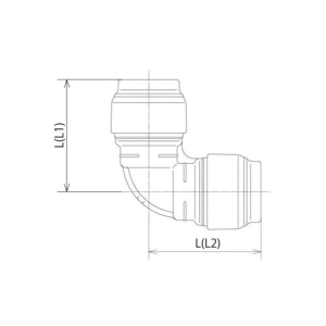 オンダ製作所 ダブルロックジョイントRevos RPL3型 なめらかエルボ 13A×13A ダブルロックジョイントRevos RPL3型 なめらかエルボ 13A×13A RPL3-13 画像2