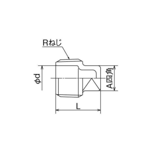 オンダ製作所 SFP型 プラグ R1/4 中実 SFP型 プラグ R1/4 中実 SFP-08E 画像2
