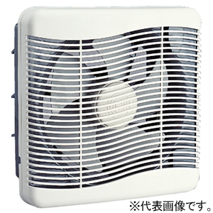 高須産業 居間用換気扇 壁面取付インテリアタイプ 電気式シャッター(排気) 羽根径25cm 開口寸法300mm角 引きひもスイッチなし 電源コードプラグ0.7m付 ホワイト TS-250ESW