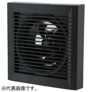 高須産業 パイプ用ファン 強制排気用 格子パネルタイプ スタンダードタイプ 24時間換気・局所換気兼用 プロペラファン 居室・洗面室・トイレ用 適合パイプφ100mm 本体スイッチ付 ブラック PFS2-100A(K)