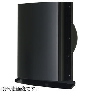 高須産業 角形パイプフード 自然給気専用 適合パイプφ100mm 水切り板・防虫アミ付 ブラック GFPT-100M-K
