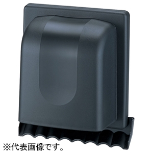 高須産業 パイプフード 給気・排気兼用 樹脂製(耐候性樹脂) 適合パイプφ100mm 水切り板付 ブラック WP-100K