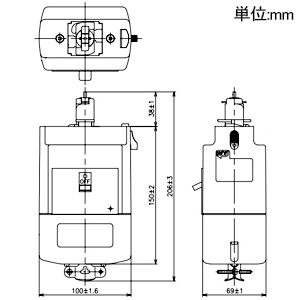 パナソニック モータブレーカ付ターミナルプラグ 1.5kW用 ファクトライン100・60 モータブレーカ付ターミナルプラグ 1.5kW用 ファクトライン100・60 DH24875K2 画像2