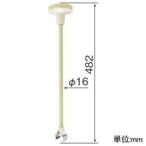パナソニック パイプ吊りハンガー ファクトライン20 吊下げ荷重98N(10kgf)以下 ホワイト パイプ吊りハンガー ファクトライン20 吊下げ荷重98N(10kgf)以下 ホワイト DH2650W 画像2