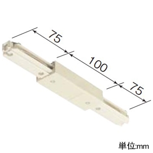 パナソニック センターフィードイン ジョイナ ファクトライン20 2P/20A/125V・E付 ホワイト センターフィードイン ジョイナ ファクトライン20 2P/20A/125V・E付 ホワイト DH2622K1W 画像2