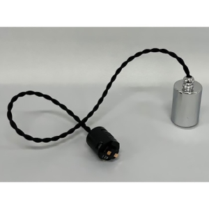後藤照明 【受注生産品】ペンダントライト 電球専用ネジリローカン吊具 電球別売 E26口金 ダクトプラグ付 コード長55cm クローム鍍金 GLF-0301CRBK-55DP