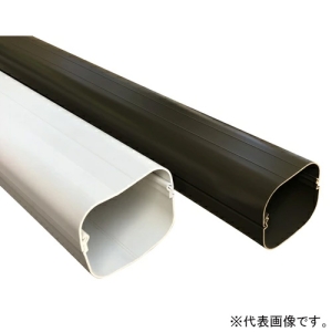 フソー化成 エアコン配管化粧カバー 《エコダクト》 径77×68mm 長さ2m アイボリー ECO-80IV