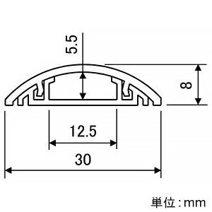 フソー化成 木目プロテクターモール 0号 テープ付 長さ1m オーク 木目プロテクターモール 0号 テープ付 長さ1m オーク FPM-0-1AO 画像2