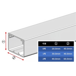 フソー化成 ケーブル用ダクト 屋内専用 0号 長さ2m ケーブル用ダクト 屋内専用 0号 長さ2m FCD-0-2W 画像2