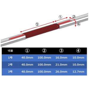 フソー化成 モールジャバラ 2号 10個入 ホワイト モールジャバラ 2号 10個入 ホワイト FMF-2W 画像2