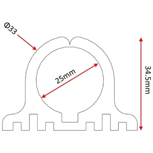 フソー化成 ドレンホルダー 長さ100mm ドレンホルダー 長さ100mm FDHH-100 画像2