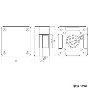 マサル工業 ブンキボックス 0号・1号 グレー 《エムケーダクト&reg;付属品》 ブンキボックス 0号・1号 グレー 《エムケーダクト&reg;付属品》 MDB111 画像2