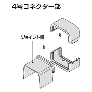 マサル工業 ダクトフレキ 4号 ブラック 《屋外用エムケーダクト&reg;付属品》 ダクトフレキ 4号 ブラック 《屋外用エムケーダクト&reg;付属品》 MDFJ4W 画像2