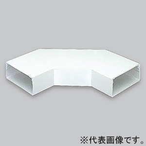 マサル工業 【受注生産品】平面大マガリ 2020型 ホワイト 《エルダクト付属品》 【受注生産品】平面大マガリ 2020型 ホワイト 《エルダクト付属品》 LDM2232