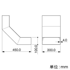 マサル工業 【受注生産品】内大マガリ 3010型 ホワイト 《エルダクト付属品》 【受注生産品】内大マガリ 3010型 ホワイト 《エルダクト付属品》 LDU2322 画像2