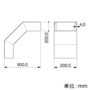 マサル工業 【受注生産品】外大マガリ 2020型 グレー 《エルダクト付属品》 【受注生産品】外大マガリ 2020型 グレー 《エルダクト付属品》 LDS2231 画像2