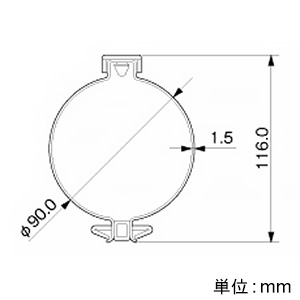 マサル工業 オプトケーブルカバー&#8546; φ90mm 長さ1m オプトケーブルカバー&#8546; φ90mm 長さ1m OCCS90 画像2