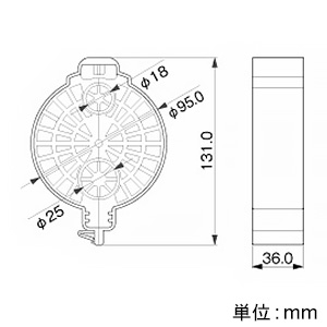 マサル工業 鳥獣侵入防止キャップ φ80mm 鳥獣侵入防止キャップ φ80mm CSBC80 画像2
