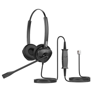 Fanvil 有線ヘッドセット 両耳タイプ QD-RJ9ヘッドセット デュアルヘッドセット 有線ヘッドセット 両耳タイプ QD-RJ9ヘッドセット デュアルヘッドセット FAN-HT302-RJ9