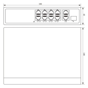 マザーツール 8chPoEスイッチングハブ 8chPoEスイッチングハブ MT-POE08A 画像2