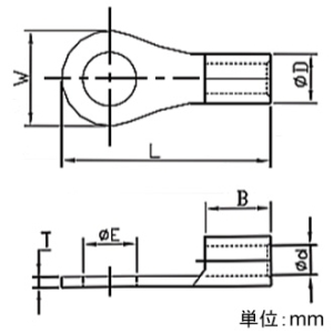 デンカエレクトロン 圧着端子 丸型 R形 10個入 圧着端子 丸型 R形 10個入 R38-12 画像2