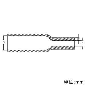 デンカエレクトロン 熱収縮チューブ1/2収縮  10m 熱収縮チューブ1/2収縮  10m SZF2-5.0B 画像2