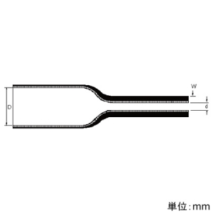 デンカエレクトロン 熱収縮チューブ1/4収縮  1m 熱収縮チューブ1/4収縮  1m CD-12024-1 画像2