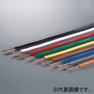 オーナンバ 単心ビニルコード 1.25&#13215; 300V以下 200m巻 赤 VSF1.25SQ×200mアカ