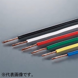 オーナンバ 電気機器用ビニル絶縁電線 0.75&#13215; 600V以下 200m巻 赤 KIV0.75SQ×200mアカ
