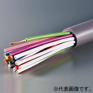 オーナンバ 多心ビニルキャブタイヤ丸形コード 5心 0.75&#13215; 300V以下 100m巻 灰 VCTF0.75SQ×5C×100mハイ