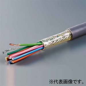オーナンバ 多心編組シールド付き計装用ケーブル 極細タイプ 10心 0.5&#13215; 100V未満 100m巻 灰 ONB10C×0.5SQ×100m