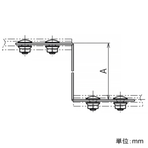 ネグロス電工 口径違い金具 SRタイプ 幅150mm 溶融亜鉛めっき仕上げ 口径違い金具 SRタイプ 幅150mm 溶融亜鉛めっき仕上げ Z-SRR15 画像3