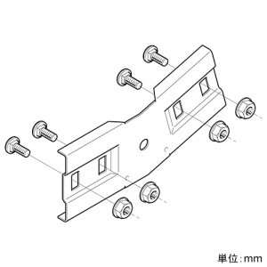 ネグロス電工 上下ベンド継ぎ金具 ノンボンドタイプ SRタイプ 角度90° 溶融亜鉛めっき仕上げ Z-SRVG90