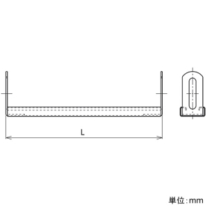 ネグロス電工 補強子桁金具 SR・QRタイプ 適合ケーブルラック幅600mm 標準塗装仕様 補強子桁金具 SR・QRタイプ 適合ケーブルラック幅600mm 標準塗装仕様 SNQRF60L 画像2