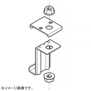 ネグロス電工 吊り金具 SRタイプ 許容静荷重980N(100kgf) 適合吊りボルトW1/2 高耐食性めっき鋼板製 SD-SRH1BN