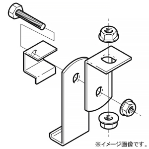 ネグロス電工 斜め吊り金具 SRタイプ 適合吊りボルトW3/8 高耐食性めっき鋼板製 SD-SRFH1