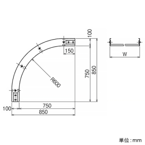 ネグロス電工 インサイド・アウトサイドベンドラック QRタイプ 幅1200mm 標準塗装仕様 インサイド・アウトサイドベンドラック QRタイプ 幅1200mm 標準塗装仕様 QRIO-120G 画像2