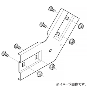 ネグロス電工 上下ベンド継ぎ金具 ノンボンドタイプ QRタイプ 角度45° 標準塗装仕様 QRVG45