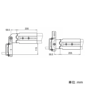 ネグロス電工 マルチ型水平自在接続金具 QRタイプ 標準塗装仕様 マルチ型水平自在接続金具 QRタイプ 標準塗装仕様 QRBL1 画像2