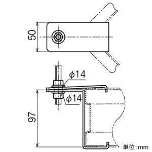 ネグロス電工 外直角L形分岐ラック用吊り金具 QRタイプ 許容静荷重588N(60kgf) 適合吊りボルトW3/8 標準塗装仕様 外直角L形分岐ラック用吊り金具 QRタイプ 許容静荷重588N(60kgf) 適合吊りボルトW3/8 標準塗装仕様 QRLAH1 画像2