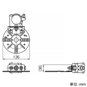 ネグロス電工 ネットワークカメラ取付金具 《カメラック》 単管用 許容静荷重29N(3kgf) ネットワークカメラ取付金具 《カメラック》 単管用 許容静荷重29N(3kgf) SD-NWCTC1 画像2