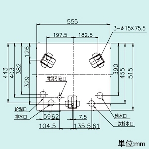 四変テック 【受注生産品】ユノエース でんき温水器 給湯専用 マイコンタイプ 標準圧力型 角型 ワンルームマンションタイプ タンク容量200L 1人家族用 屋外設置タイプ 製品脚位置前1・後2 リモコン別売 【受注生産品】ユノエース でんき温水器 給湯専用 マイコンタイプ 標準圧力型 角型 ワンルームマンションタイプ タンク容量200L 1人家族用 屋外設置タイプ 製品脚位置前1・後2 リモコン別売 SN2-2013KMLB 画像3