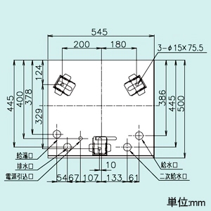四変テック ユノエース でんき温水器 給湯専用 マイコンレスタイプ 標準圧力型 角型 ワンルームマンションタイプ タンク容量200L 1人家族用 屋内設置タイプ 製品脚位置前1・後2 ユノエース でんき温水器 給湯専用 マイコンレスタイプ 標準圧力型 角型 ワンルームマンションタイプ タンク容量200L 1人家族用 屋内設置タイプ 製品脚位置前1・後2 SN2-2011K 画像3