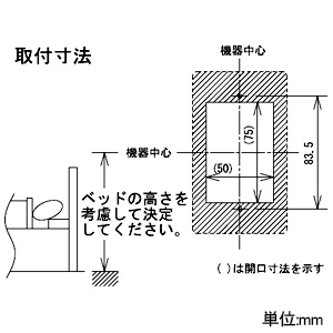 アイホン コンセント 呼出確認表示灯付 呼出ボタン(NBR-8A/A)用 壁埋込型 JIS1個用スイッチボックス用 コンセント 呼出確認表示灯付 呼出ボタン(NBR-8A/A)用 壁埋込型 JIS1個用スイッチボックス用 NBR-7BS 画像3