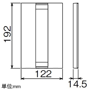 アイホン 玄関子機用パネル ≪dearis≫ 埋込型 JIS3個用スイッチボックス用 玄関子機用パネル ≪dearis≫ 埋込型 JIS3個用スイッチボックス用 VJW-3P-S 画像2