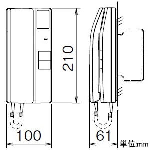 アイホン 増設機 ≪VIXUS ADVANCE≫ 壁取付型 JIS1個用スイッチボックス 電気錠解除ボタン付 増設機 ≪VIXUS ADVANCE≫ 壁取付型 JIS1個用スイッチボックス 電気錠解除ボタン付 QEH-1CDA 画像2