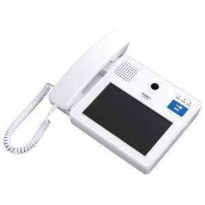 アイホン カメラ付管理室親機 ≪VIXUS ADVANCE≫ タッチパネル 液晶表示付 据置・壁取付両用型 JIS3個用スイッチボックス用 VJX-MKCRB