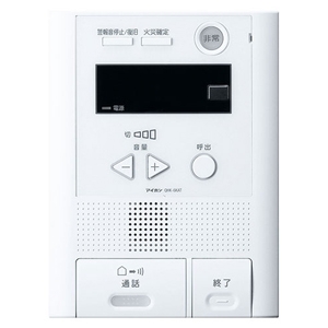 アイホン 共同住宅用住宅情報盤 AC電源直結式 共同住宅用自動火災報知設備対応 露出型 セキュリティ6機能 QHK-6KAT
