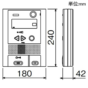 アイホン 共同住宅用住宅情報盤 AC電源直結式 共同住宅用自動火災報知設備対応 露出型 セキュリティ6機能 共同住宅用住宅情報盤 AC電源直結式 共同住宅用自動火災報知設備対応 露出型 セキュリティ6機能 QHK-6KAT 画像2