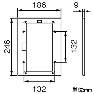 アイホン リニューアル用プレート VJ(K)-RM〇・VJ(K)-RMV〇・VH(K)-RMC-〇・VM(K)-RM(V)U-〇・VH(K)-RMC-R(S)・QH(K)-RMC-R(S)専用 リニューアル用プレート VJ(K)-RM〇・VJ(K)-RMV〇・VH(K)-RMC-〇・VM(K)-RM(V)U-〇・VH(K)-RMC-R(S)・QH(K)-RMC-R(S)専用 RP-186246-NO 画像2